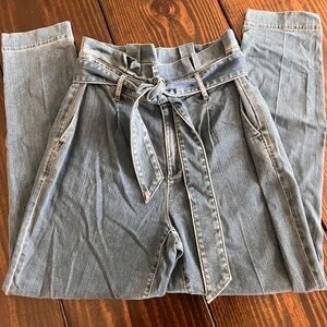 White House Black Market High Rise Denim Jeans with Belt